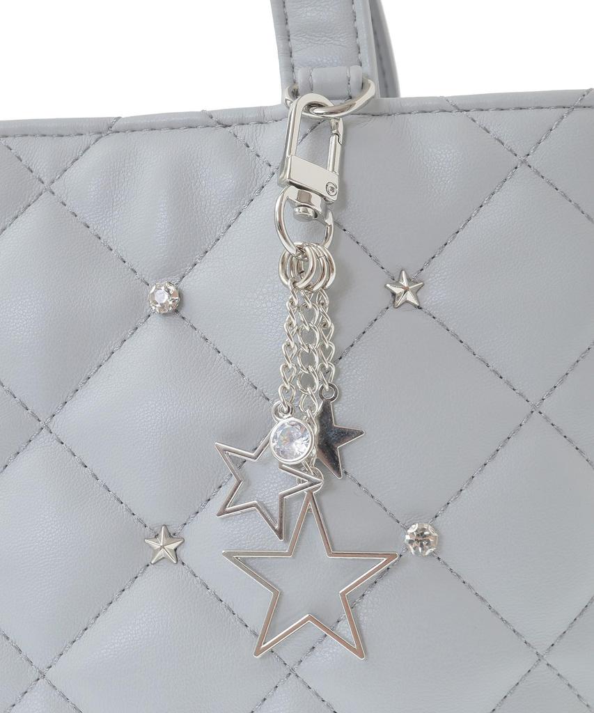 Maison de FLEUR Tote Bag with Star 08000645200 Women's 2-Way Charm, Black,