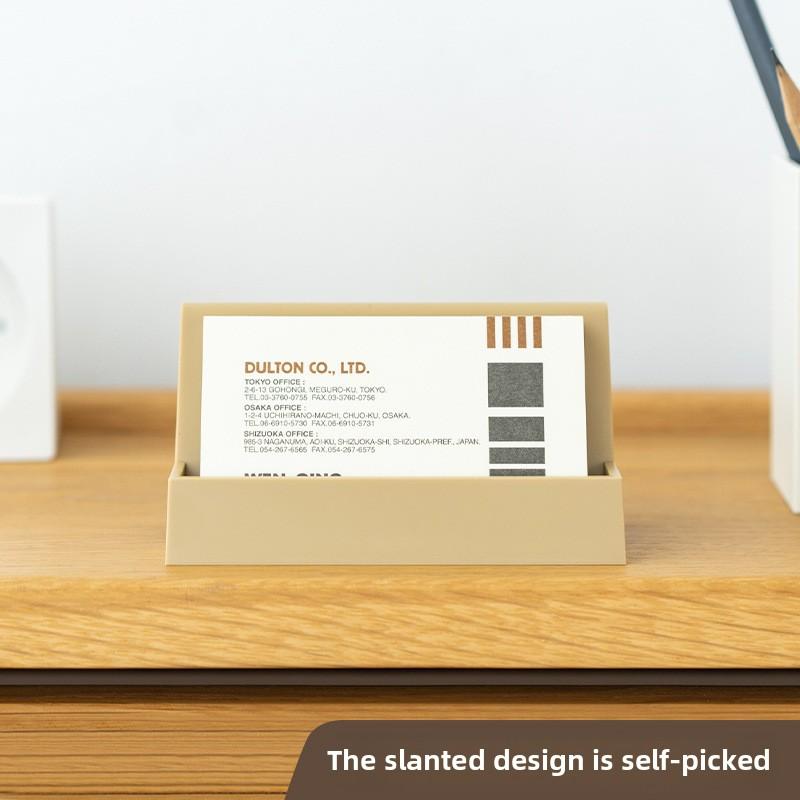 New Creative Desktop Shelf Box Location Card Organizer Simple Business Card Case Durable Storage Box Office