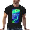 Standing On the Moon - Heaven Quote Galaxy Art Nature Painting T-Shirt Anime Tshirt Unisex T Shirts Cotton T-Shirt