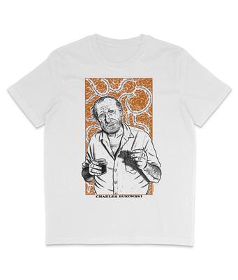 Charles Bukowski - Colours - Organic T-Shirt Mens Womens Tees Top - Outlaw - Poet - Barfly