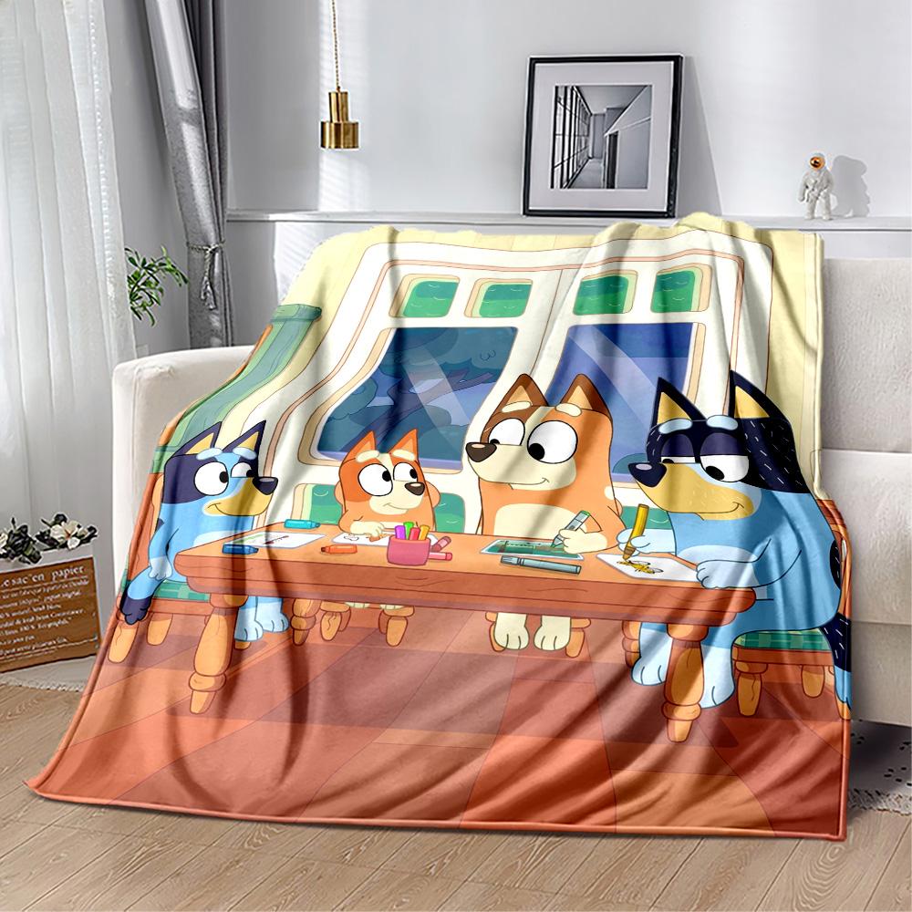 Bluey's Colorful Pals Blanket Durable Comfort Perfect for Bed Couch Sofa for All Seasons Modern Style Gifts For Family Or Friends