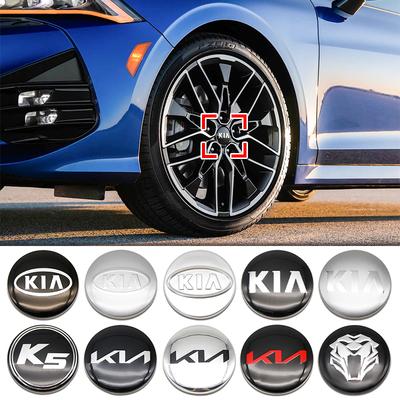 4 pièces 58mm Cache-moyeu de roue de voiture Accessoires Auto Pour Rio K3 K5 Sportage K6 Picanto Optima Ceed 3 4 Sorento Sorento KX1