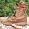 Men Lightweight Army Boots Special Force Breathable Desert Boots Military Tactical Male Combat Ankle Boots Unisex Work Shoes