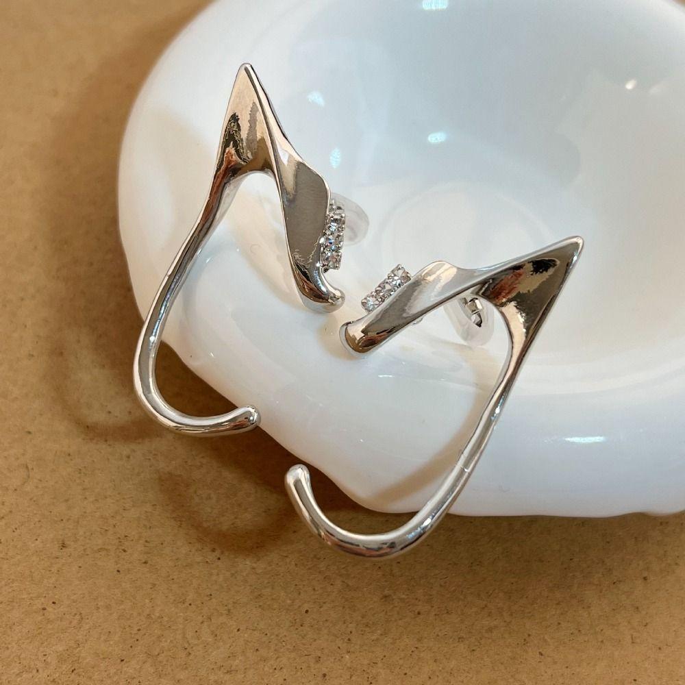 Korean Style Elf Ear Clip Zinc Zinc Alloy Cat Ear Hollow Ear Clips Personality Women