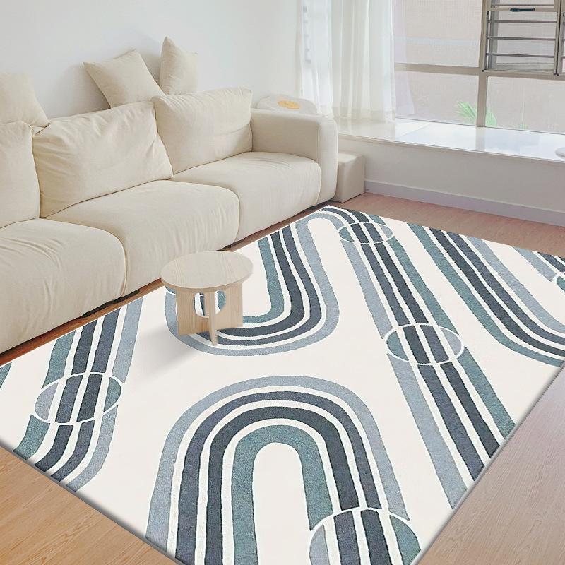 Nordic Abstract Living Room Carpet Coffee Table Mats Bedroom Large Area Rug Kitchen Non-slip Stain-resistant Rugs