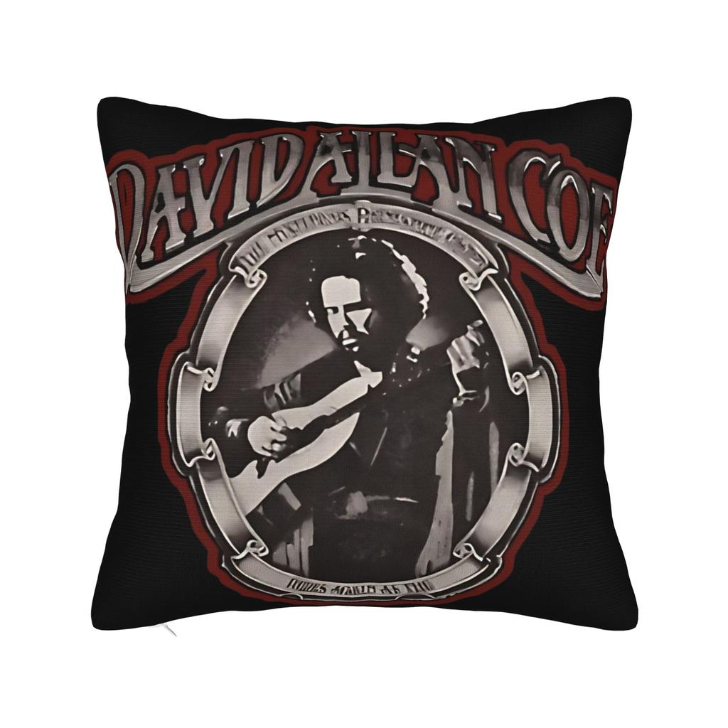 In Memory Of David Allan Coe 1939- Pillowcases Retro Portrait Tribute Pillow Case For Living Room Bed Chair Pillow Cover