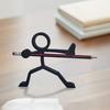 3D-gedruckter Stifthalter mit Linienfigur, Schreibtisch-Bleistiftständer, Krieger-Linienkunstfigur für Heim- und Büro-Schreibtischdeko, Studenten, Spieleliebhaber