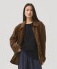 Aheule Hugo Suede Half Hunting Jacket_Brown