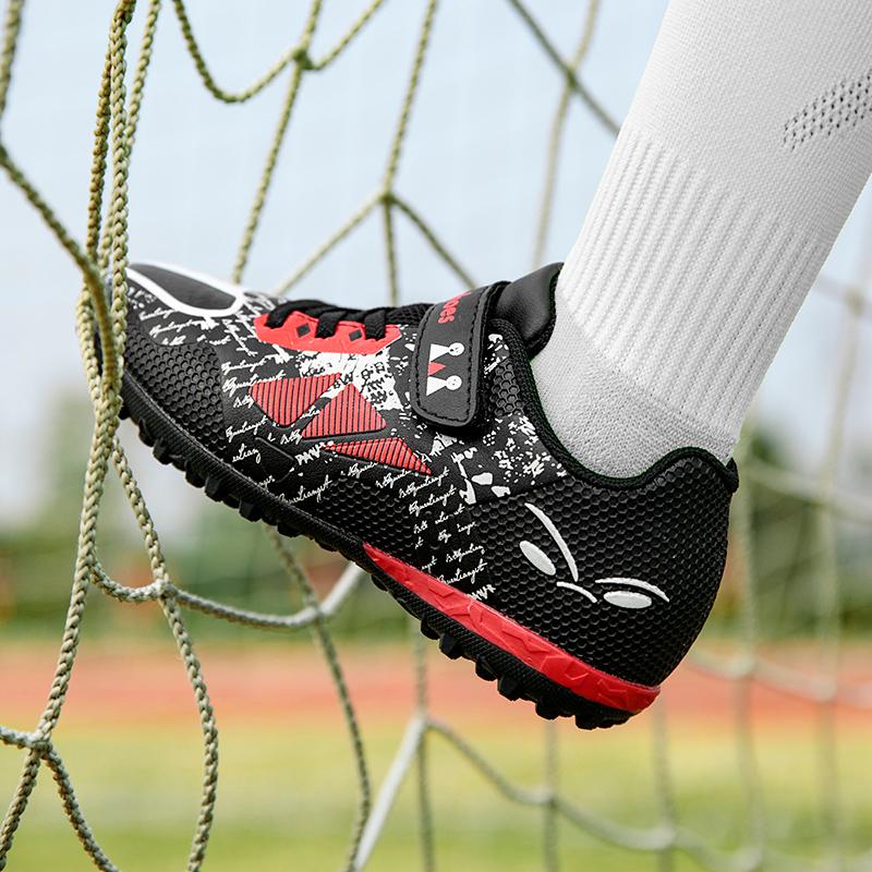 Kid's Football Boots Magic Stick Rubber Soft Bottom  Outdoor Training Football Shoes For Boys