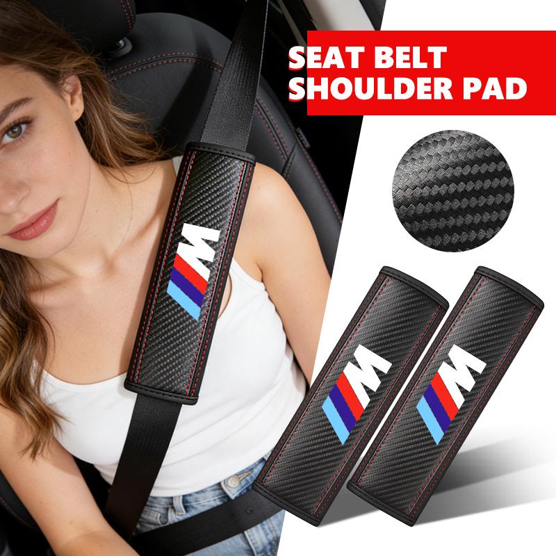 Autosicherheitsgurt Schulterpolster Leder Verschleißfest Fahren Innenraum Für BMW 1 3 5 7 Serie M F01 F20 F10 F13 E52 E53 E60 E93 pdzm22