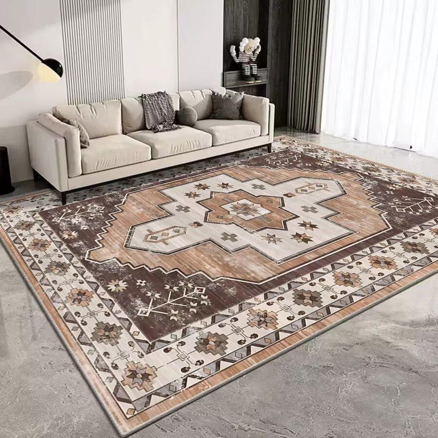 Persian Retro Large Living Room Carpet Boho Decoration Home Sofa Area Rugs 200x300 Cm Hall Coffee Tables Easy Clean Floor Mats