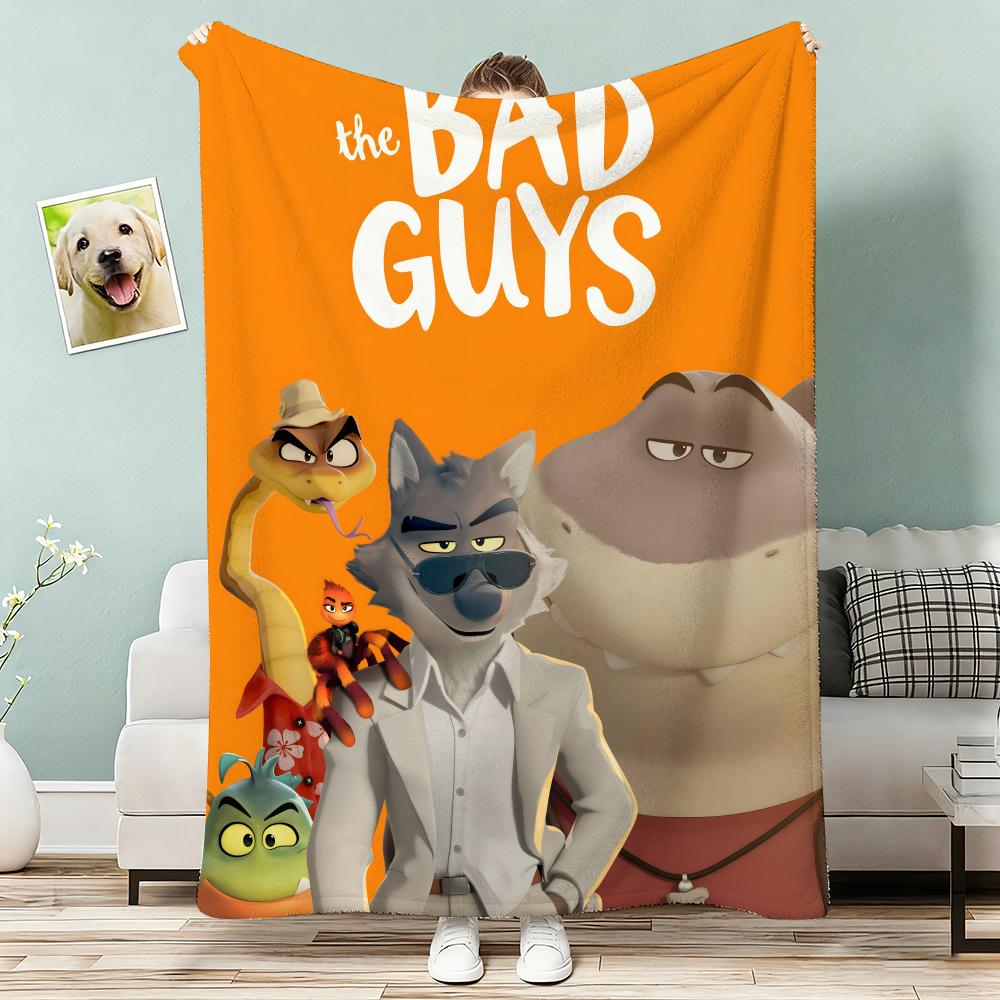 The Bad Guys Throw Lightweight G Flannel Blanket Soft Skinfriendly for Summer Cooling