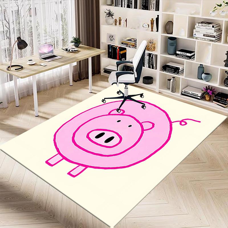 1PC Piggy Anti-slip Carpet, Suitable for Office, Bedroomand Playrooms. It Can Also Be Used As a Sofa Footrest cover-W57