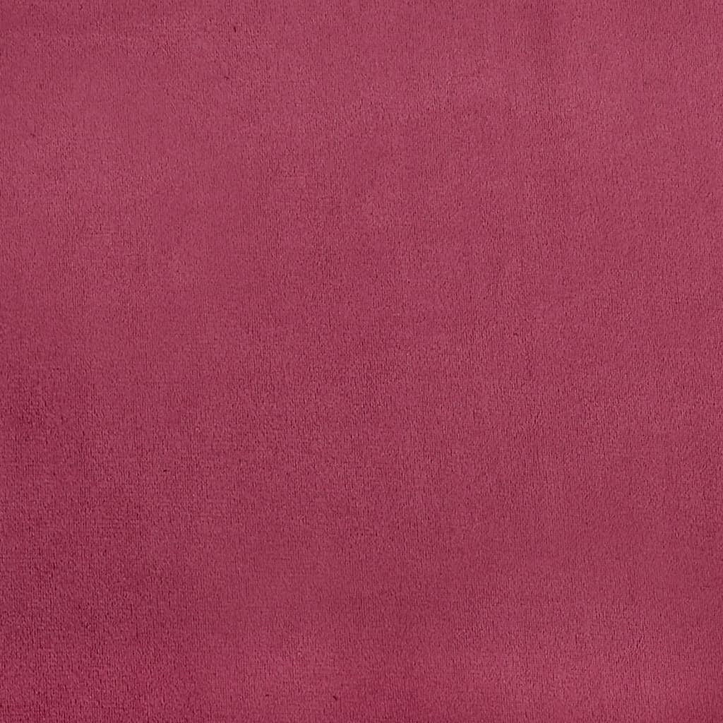2 Piece Sofa Set with Cushions Burgundy Velvet