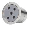 5 Hole Reusable Coffee Pod Filter Stainless Steel Refillable Coffee Powder Filter with Brush Spoon