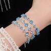 Zircon Oval Adjustable Bracelet Light Luxury High-end Temperament Bracelet Design Niche Fashion Versatile Jewelry