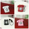 4 Colors Dollhouse Miniature Old Fashioned Vintage Phone Telephone 1:12 Phone Model Color Random