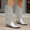 Large Size Fashion Women's Short Boots Autumn Winter 2025 New Vintage Chunky Heel Knight Boots Comfortable Height Increase Shoes