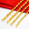 Vietnamese Gold Sand Hollow Dragon Head Domineering Men's Necklace Gold Euro Coin Gold Jewelry