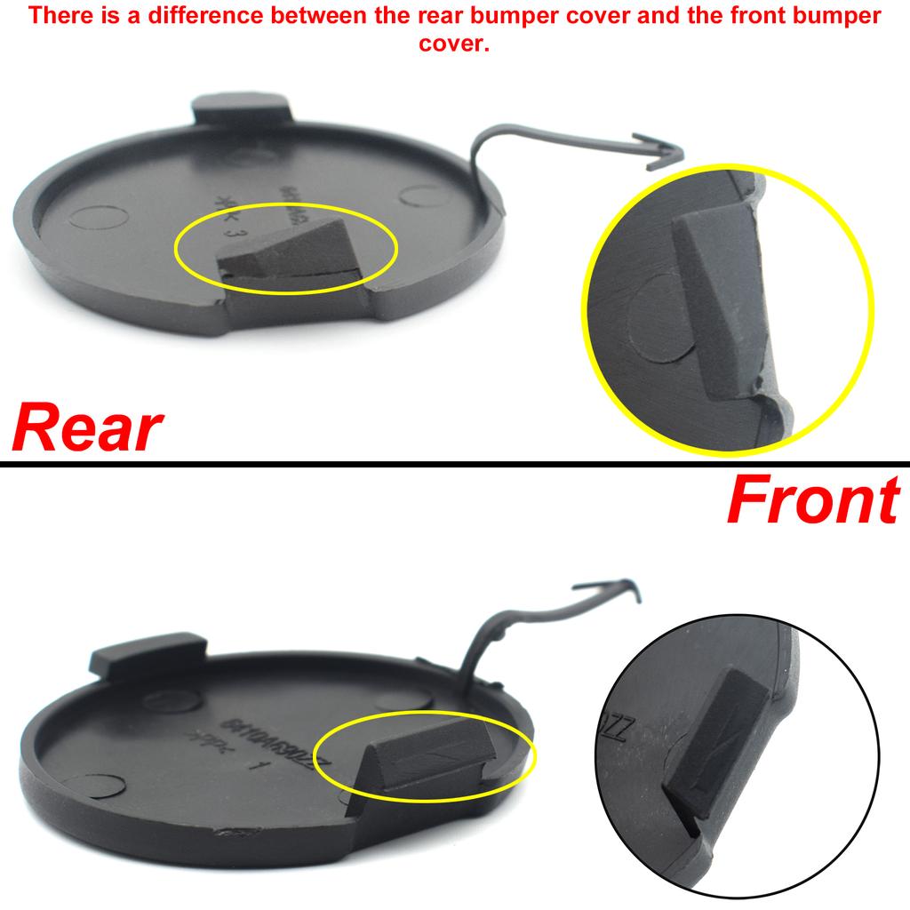 For Mitsubishi Lancer 2008-2015 Unprimed Car Tow Hook Cover Eye Towing Cap Rear Front Bumper Auto Accessories 2009 2010 2011