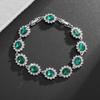 Fashionable and Exquisite Shiny Zircon Sunflower Bracelet Women's Trendy Dinner Party Jewelry Girls Gift