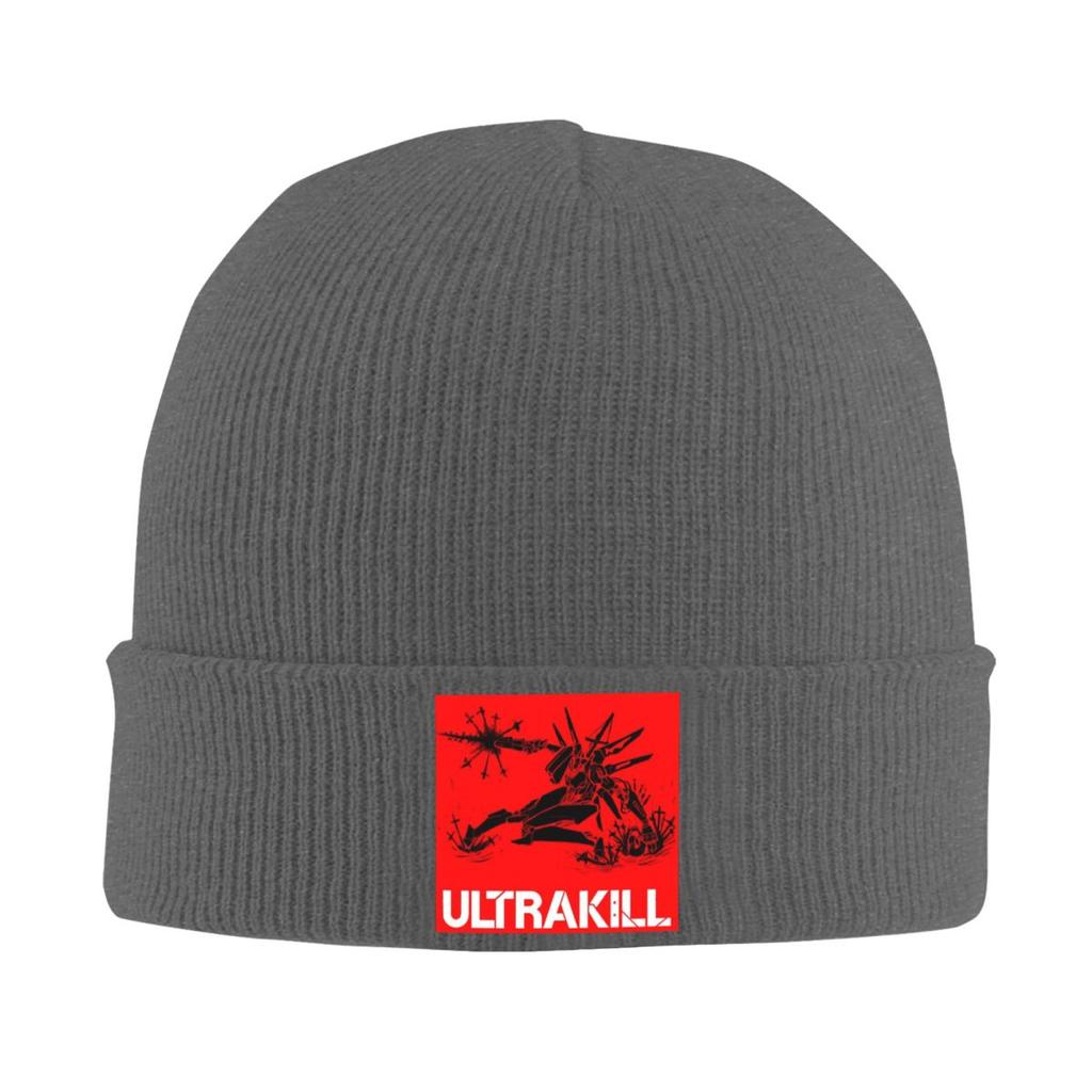 Ultrakill Video Game Accessories Warm Knitted Cap Winter Knit Bonnet Hat Skullies Beanies Hip Hop Caps for Unisex