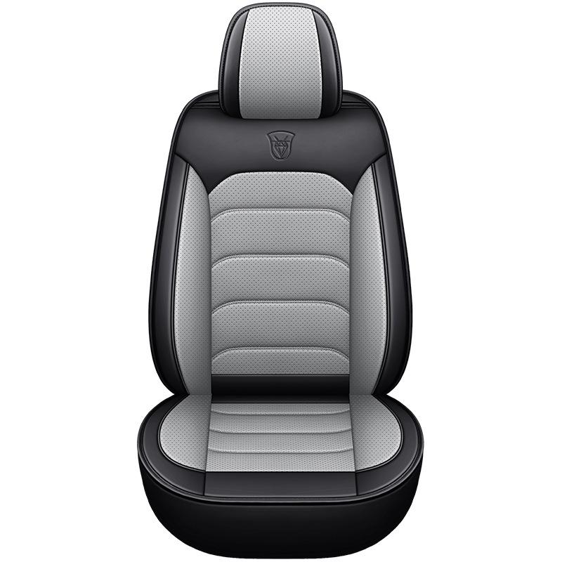 Cuscino per Sedile Auto in Pelle Nappa – Cinque Posti, Copertura Completa, Quattro Stagioni, Pronto per l'Estate