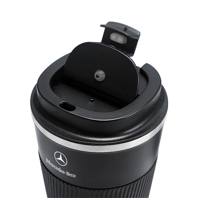 MEA4 500ml Stainless Steel Coffee Tumbler Thermos Cup Portable Travel Thermal Mug Stickers For Mercedes Benz C300 C250 C350 C Class