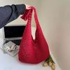 Kreative Schultertaschen mit großem Fassungsvermögen, lässige einfache Handtaschen, Vintage, multifunktional, gewebte Einkaufstasche, Strandtasche