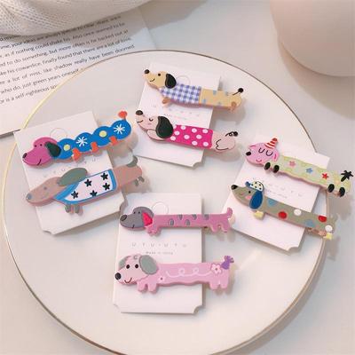 Adorable Cartoon Puppy Hairpin - Cute Girlish Duckbill Clip for Side Bangs, Sweet New Hair Accessory Style