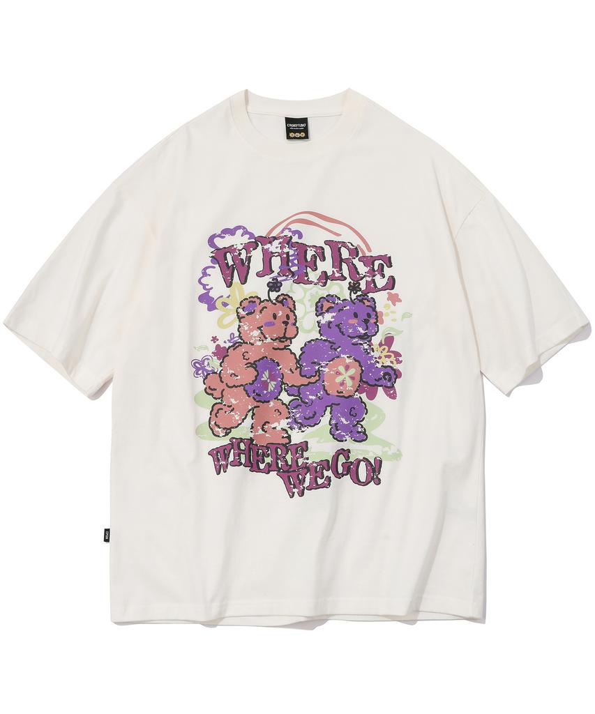 CPGN STUDIO Everywhere Teddy Short-Sleeve T-Shirt Cream