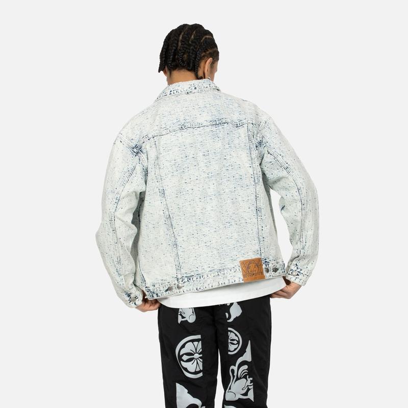 Evisu Denim Jackets Men's Denim Blue Lapel Moderate Other 2ESHTM4DJ8004LFDN