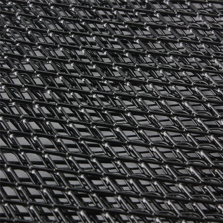 47.2 "x 15.8" Car Grille Net Aluminum Alloy Diamond Grille Mesh Ventilation Hole