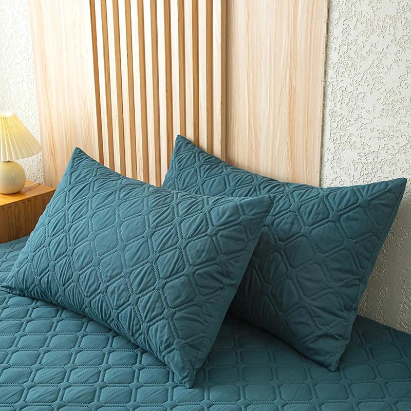 Waterproof Pillowcase 2 Pieces Bedroom Pillow Cover 48x74cm Size 100% Waterproof Pillow Case For Bedroom