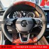 Coprivolante cucito a mano DROQ8 per Skoda Karoq sport Karoq Scala 2024 2023 2022 Fai da te Morbida Pelle Scamosciata Interni Auto