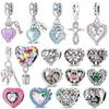 Original Kupferrosa Herz Schmetterling Heißluftballon Wunschflasche Anhänger Perle Passend Armband Damenschmuck Geschenk DIY Halskette