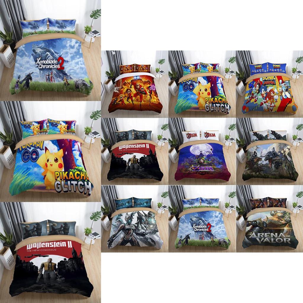 Premium 3d The Legend Of Zelda Duvet Cover Comforter Set For Kids Featuring Classic Design