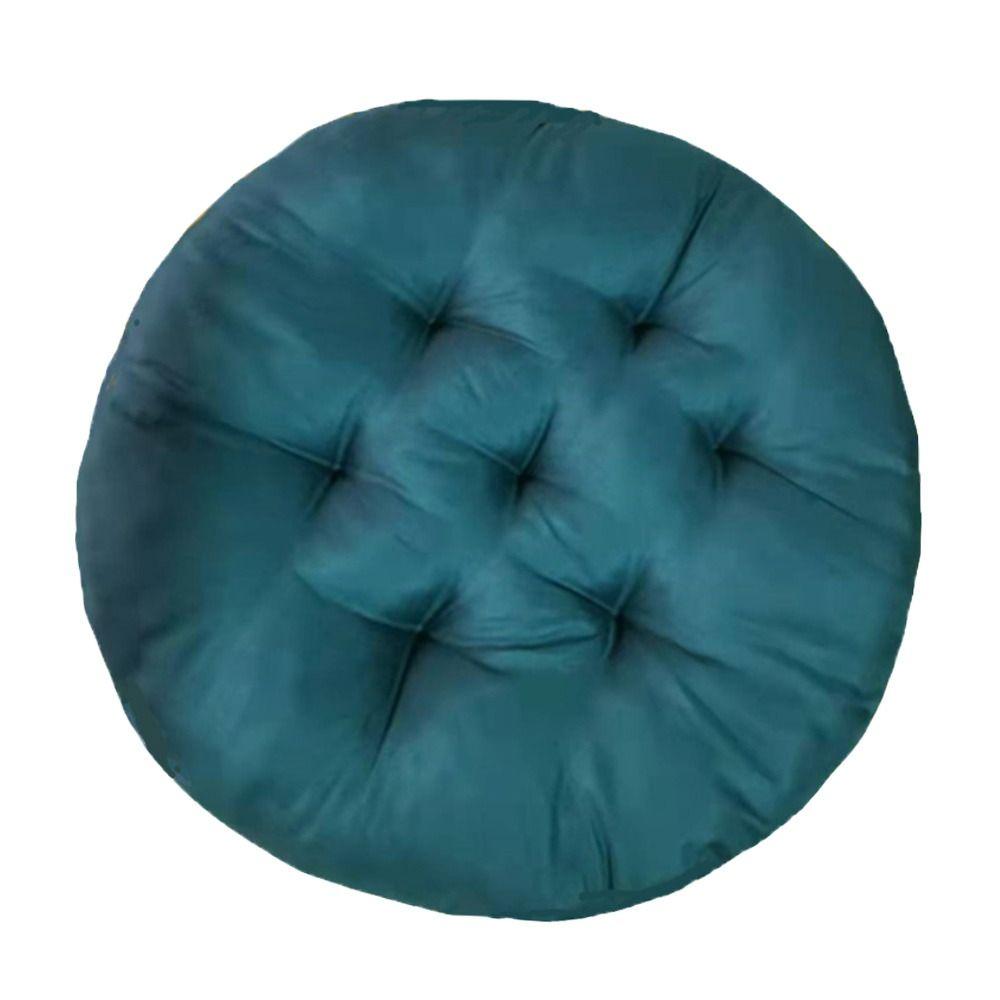 Durable Nap Pillow Round Pad Thicken Non-slip Chair Cushion Solid Color Round Cushion Winter