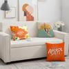 A-Aperol S-Spritz Housse de coussin Logo Carré Housse de coussin de canapé Décontracté Confortable Doux pour la peau Housse de coussin