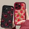 Strawberry Cherry Phone Case For IPhone 17 11 16 15 14 13 12 Pro Max Air Plus Anti Fall And Anti Slip Case