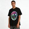 Neon Zombie Brain Print Trendy Street Style Casual Short Sleeve Pure Cotton T-shirt