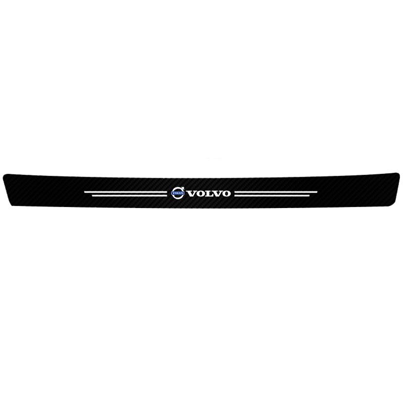 High-quality Carbon Fiber Car Door Sill Protector Sticker For Volvo EX30 XC60 XC40 V60 V40 XC90 XC70 V50 S60 S90 EX90 ES90 AWD