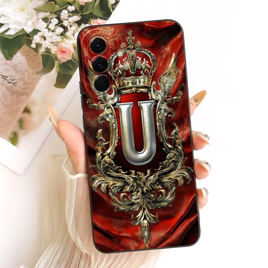 For Samsung Galaxy A57 A37 A17 5G Case SM-A176B SM-A376B SM-A576B Shockproof Cover Letter Crown Soft Funda For Samsung F17 Coque