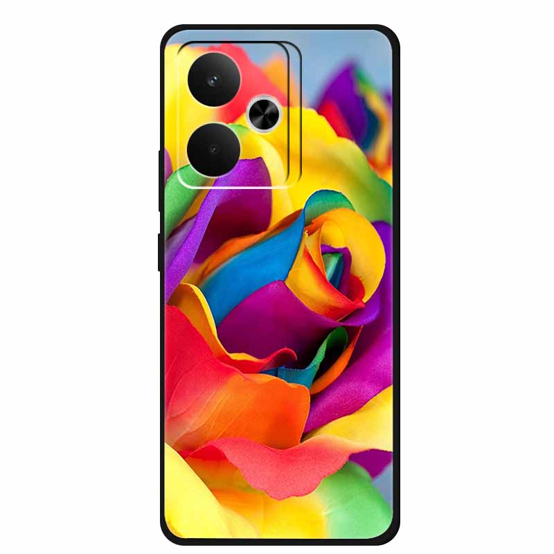 For Realme GT 7 T 7T Phone Case Fashion Photos Black Silicone Soft Back Cover Case For Realme GT 7T GT7 7 T Case GT7T Coque Capa