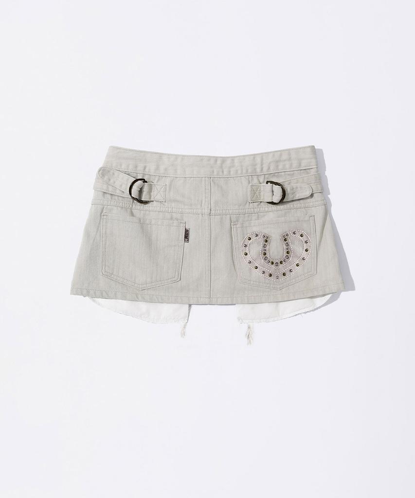 Sculpter Apron Layered Mini Skirt Raw