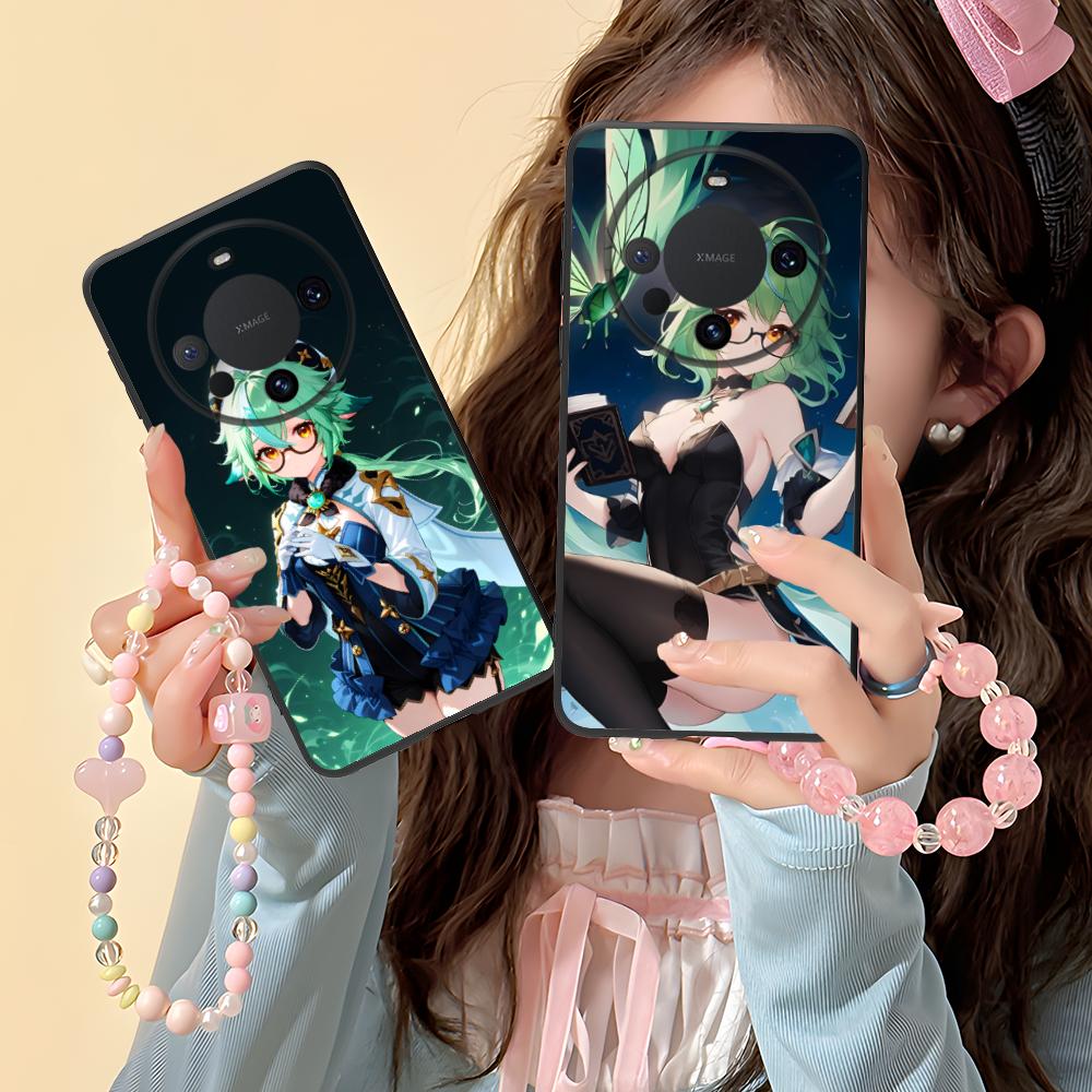 Game GI Sucrose Matte TPU Mobile Phone Case for Huawei Mate 60 50 40 30 20 10 Pro Plus Lite E 5G Colorful Printing Cover