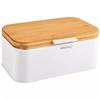 Bamboo and Steel Bread Bin Kinghoff Kh-1795