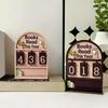 Wooden Reading Counter, Reading Book, Statistician, Desktop Decoration Gift