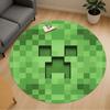 1 db My World pixeljáték Creeper Kerek Székalátét Szőnyeg - Csúszásmentes, Padlószőnyeg Irodába, Hálószobába, Lakásdekoráció Karácsonyi Ajándék p0811169