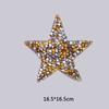 Cute Star Design Hotfix Rhinestone Motif Iron On Patches Applique for Heat Transfer